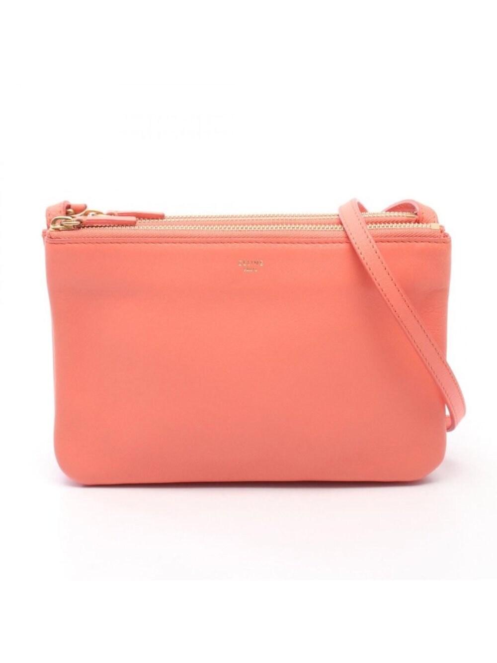 Celine Shoulder Bag Trio Small Salmon Pink Leather